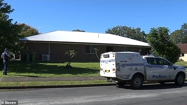 The father, 38, and his son were found dead inside the East Lismore unit in the Northern Rivers region of New South Wales on Sunday night.