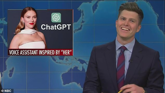 On the recent SNL finale, Colin Jost unknowingly made a joke about the AI ​​voice controversy.