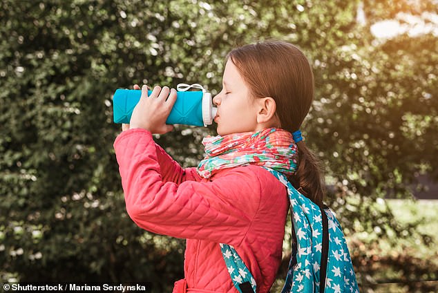 Students must leave their water bottles outside the classroom during the lesson and can only access water during breaks and between classes (file image)