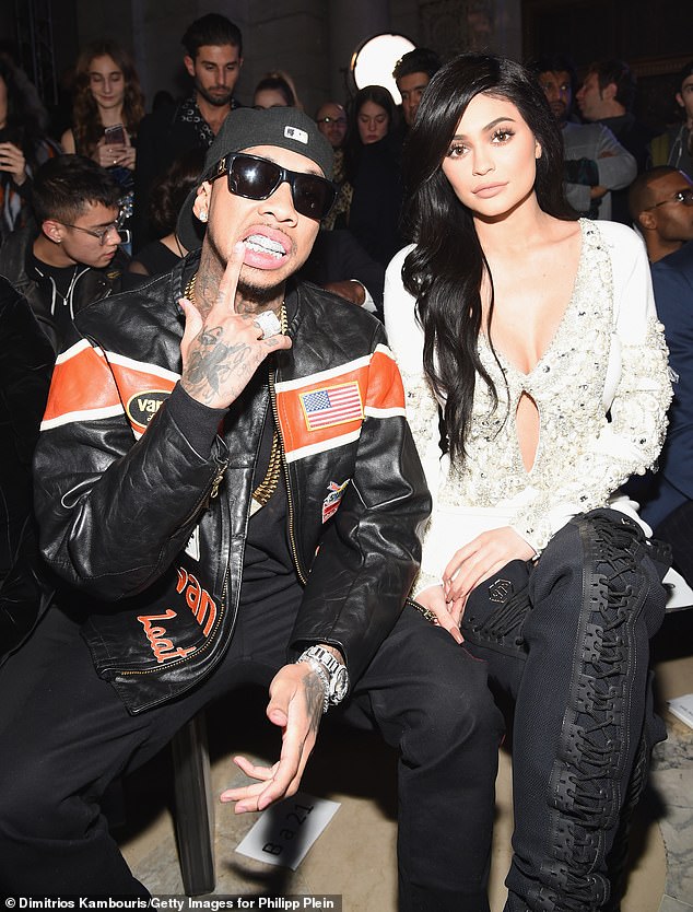 Kylie and Tyga are believed to have started dating in 2014, but did not go public with their romance until late 2015, when she was 18 (pictured in 2017).