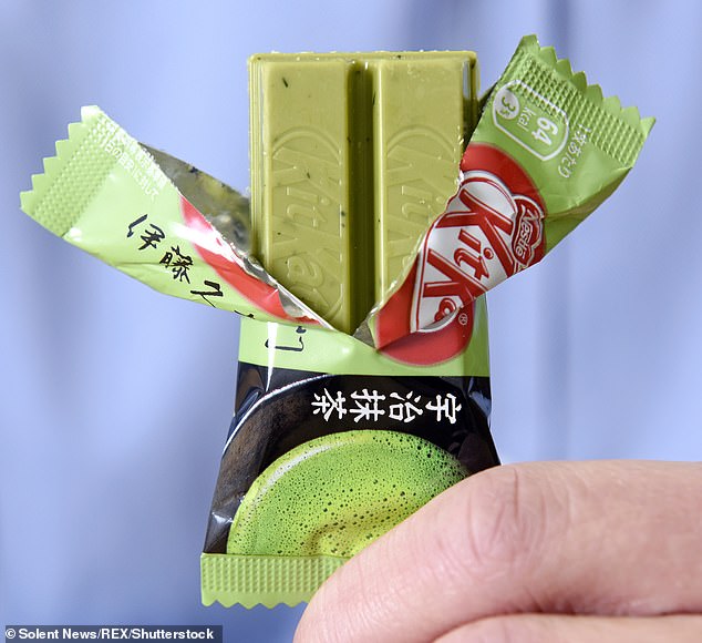 Matcha is one of several unusual flavors the iconic chocolate bar comes in.