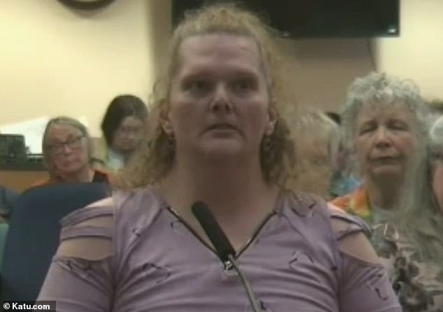 Community member and transgender woman Mary Grace Frederick (pictured) said concerned residents were making her out to be a predator.