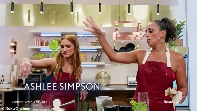 Simpson and her sister-in-law Chudney Ross (right) will next compete on Sofia Vergara's six-episode charity game show, Celebrity Family Food Battle, premiering May 31 on the Roku Channel.