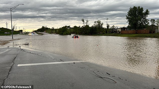 Several areas experienced flash flooding after storm system swept across the Midwest