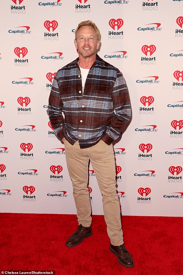 In the photo: 90210 actor Ian Ziering, 60 years old