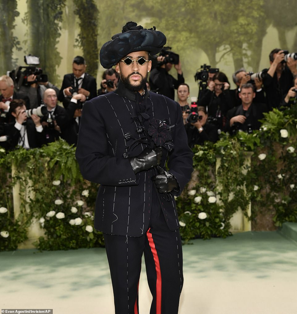 Here the musician was seen at the Met Gala on May 6.