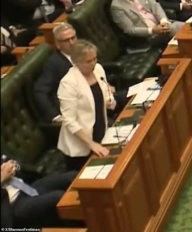 Ros Bates was asked to withdraw the comment during parliament on Wednesday.