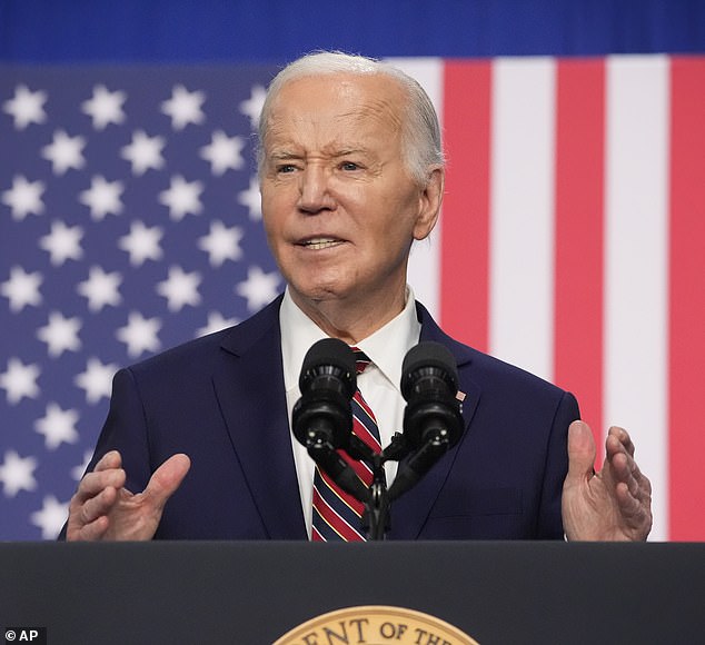 TikTok's alleged downsizing comes just weeks after President Joe Biden (pictured yesterday) signed a law banning the platform in the US unless it is sold to an American company.