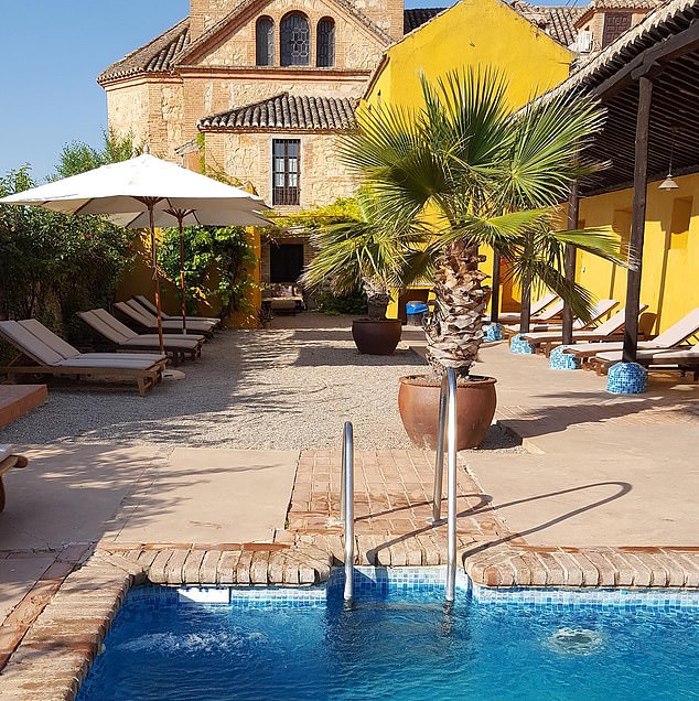 In Granada, Jeremy seeks refuge at the Cortijo del Marques hotel, 