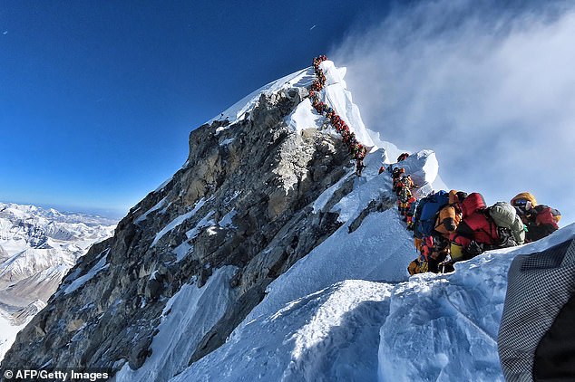 As climbers can only reach the summit in short periods of time, queues can form on the mountain, substantially increasing the risk of death.