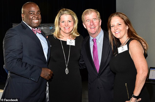 Johnson (center left) is one of the longest-serving current judges in Harris County; She was first elected in 2016 and voted for a second term in 2020.