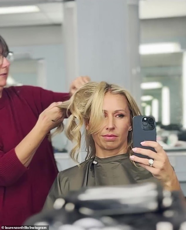 Lauren took to Instagram ahead of her season debut and shared behind-the-scenes footage from the show where she is seen in ABC's hair and makeup department. In the photo