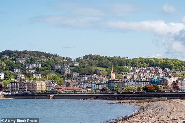 The coastal area with the cheapest average house prices is Rothesay, on the Isle of Bute.