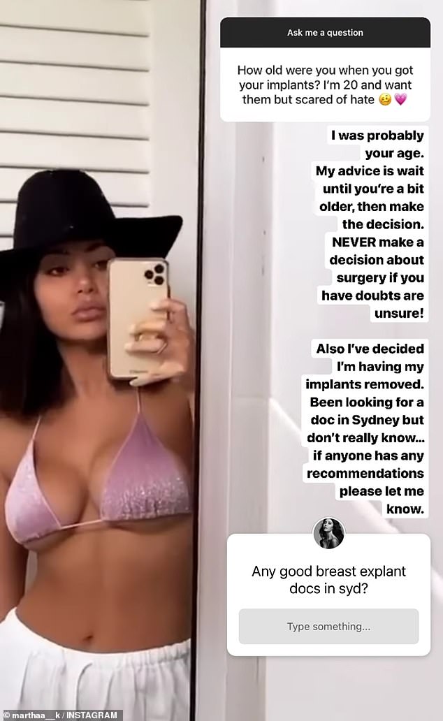 The reality star turned Instagram influencer previously offered advice to fans considering undergoing the procedure.