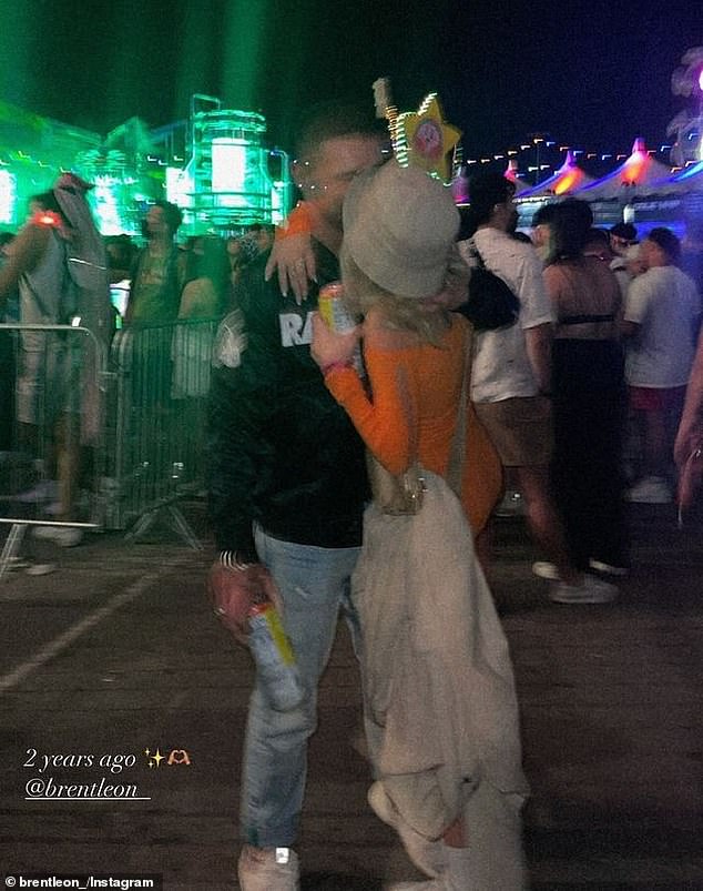 The couple met in Las Vegas in May while attending the Electric Daisy Carnival (pictured at the festival) and previously admitted they almost got married there after meeting.