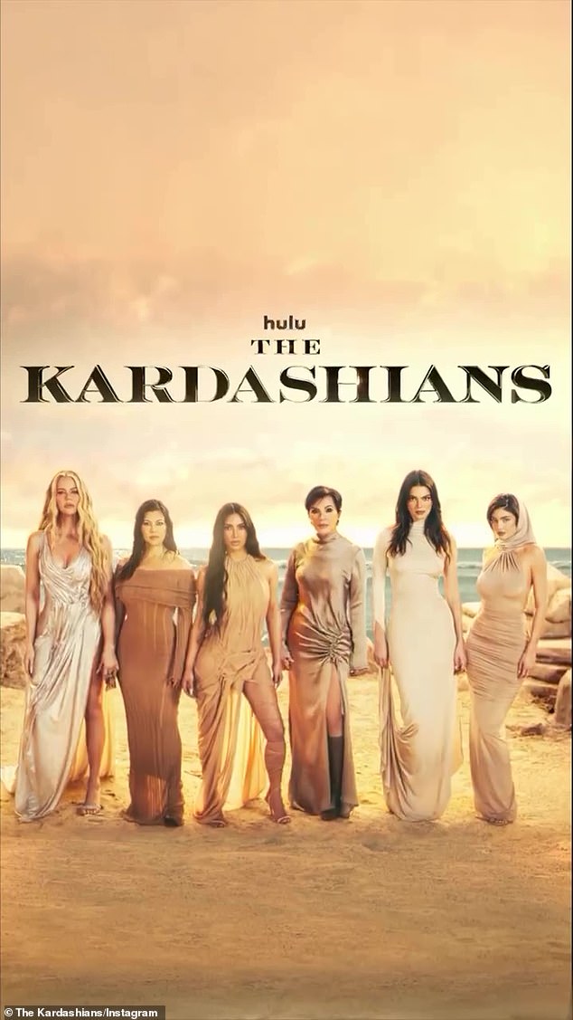 The Kardashians Hulu page posted a teaser clip, featuring Jenner, who was seen against a desert backdrop while wearing a light brown desert-themed hooded dress.