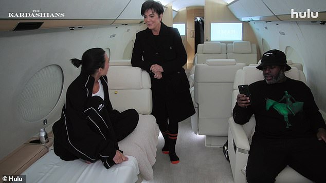 Later in the episode, when Kim, Kris and Corey are on the plane, they are reminded that Khloe wanted one of the beds.