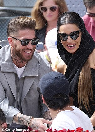 Mbappé will be a neighbor of Sergio Ramos (left) and his wife Pilar Rubio (right)