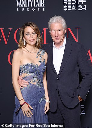 He will also be a neighbor of Hollywood star Richard Gere (right) and his wife Alejandra Silva (left)