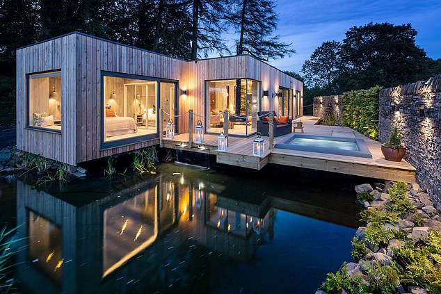 Beautiful view of the water - one of the Gilpin Hotel's spa suites is shown above