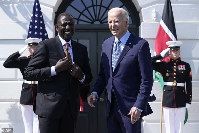 President Joe Biden welcomes Kenyan President William Ruto to the White House on Wednesday