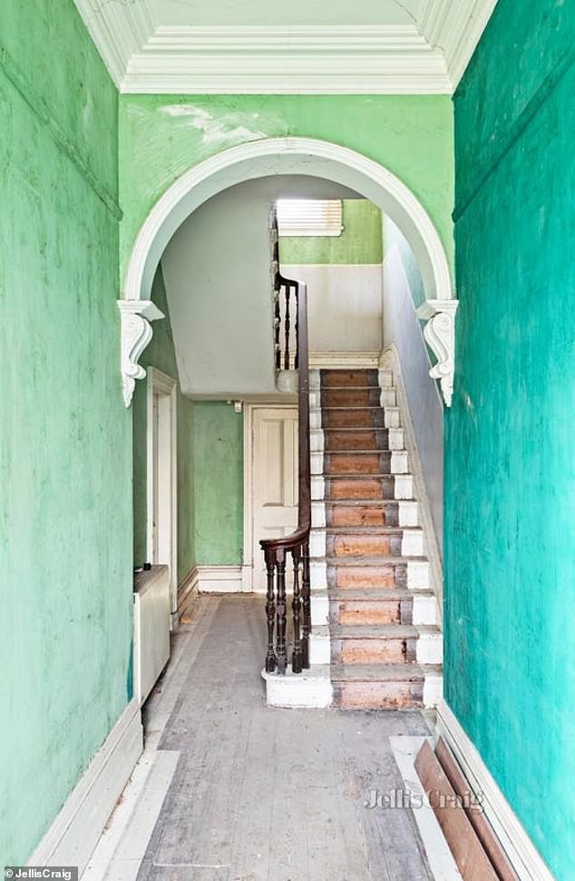 Andy showed off the top floor of the property, revealing plans to demolish the old staircase, which currently blocks the entrance.