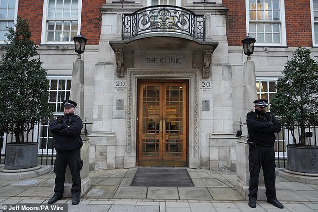 The London clinic where Catherine received treatment following her diagnosis earlier this year.