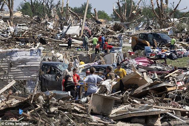 The tornado that touched down in Greenfield was among a swarm of tornadoes reported in southwest Iowa Tuesday afternoon and evening.