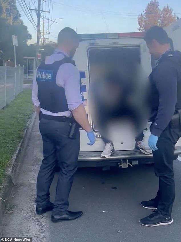 Supplied Editorial Man arrested after officer hits car in Nunawading. Image: Supplied / Victoria Police Media Unit