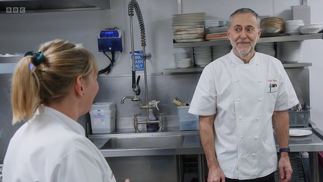 Louise breathes a sigh of relief as she gets her dessert for Michel Roux Jr out the door and safely into The Sisters' hands.