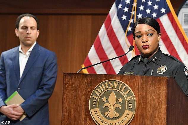 Louisville Police Chief Jacquelyn Gwinn-Villaroel also spoke at Thursday's conference.