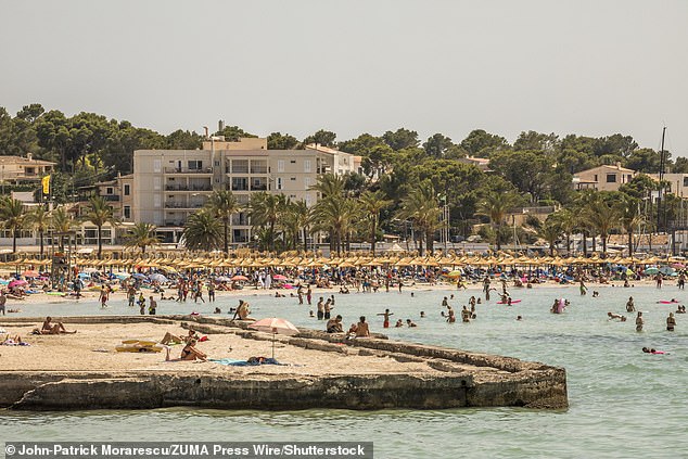 Archive photo. Playa de Palma in S'Arenal in Mallorca, Spain