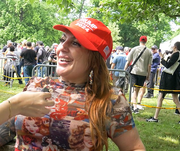 Christina Gallagher, born and raised in the Bronx, attended the rally to support Trump and call for the firing of Congresswoman Alexandria Ocasio Cortés.