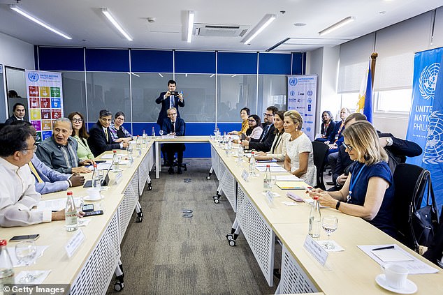 The Dutch royals were at a roundtable with development partners with the aim of improving financial inclusion in the country.