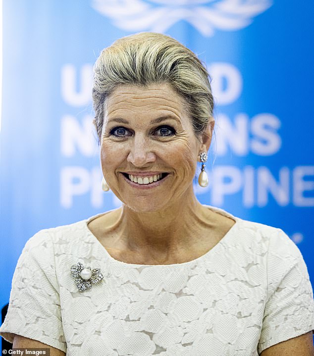 The mother of three children shows her beautiful smile at the UN round table