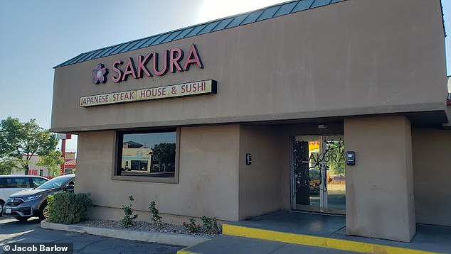 The incident took place at Sakura Japanese Steakhouse in St. George, Utah, on April 20.