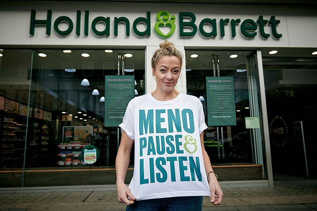 Holland & Barrett has previously run a campaign, fronted by TV presenter Cherry Healey (pictured), to support women going through the menopause.