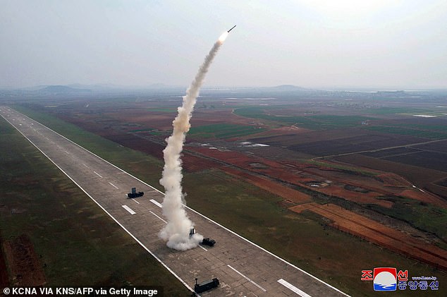 The United States has been trying for decades to contain North Korea's missile technology. This photograph taken on April 19, 2024 and published by North Korea's official Korean Central News Agency (KCNA) on April 20, 2024 shows the DPRK Missile Administration conducting a test launch of "Pyoljji-1-2" New type of anti-aircraft missiles in the Western Sea of ​​Korea.