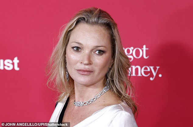 Supermodel Kate Moss (pictured May 2024) had the chance to try on Lady Elizabeth's bridesmaid dress in 2012 when she was doing a photo shoot at Houghton Hall for Love magazine.