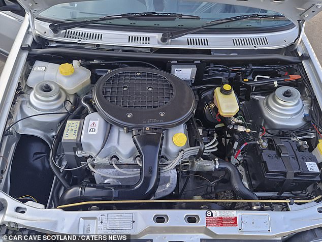 Mechanically, the Fiesta is as it was when it left the factory, except for a timing belt change a few years ago with just 118 miles. The engine starts, runs and drives perfectly.