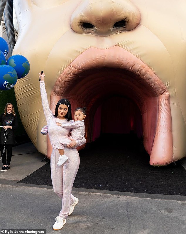 Mindy was behind Kylie Jenner's daughter Stormi's fifth birthday extravaganza, which included a giant gray inflatable 'Astroworld' tunnel of her daughter's head, inspired by her father Travis Scott's album art.