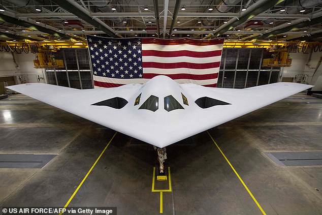 The U.S. Air Force's new stealth bomber was first caught in action by eagle-eyed plane spotters last November, but took a more official test flight in May.