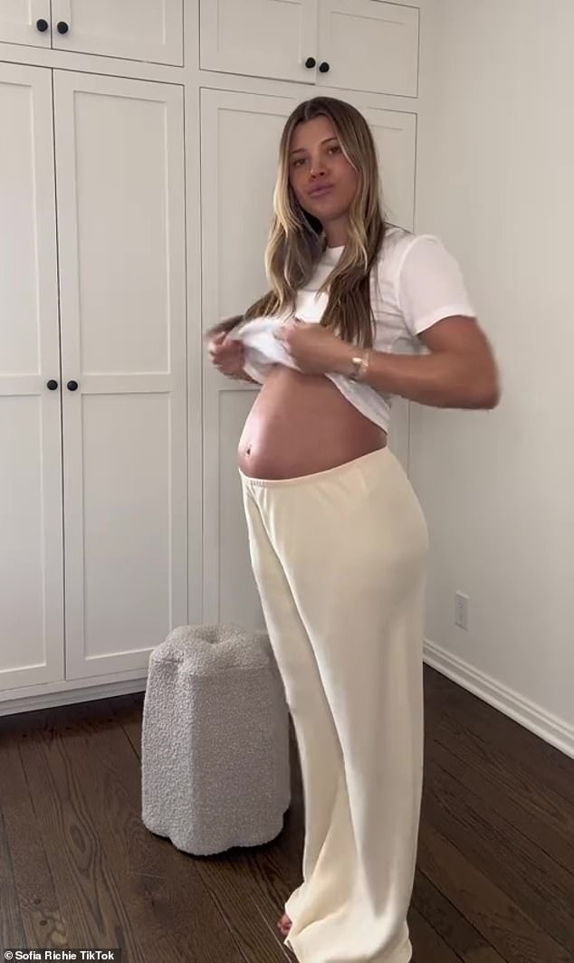 Sofia revealed her pregnancy during an interview with Vogue published in January