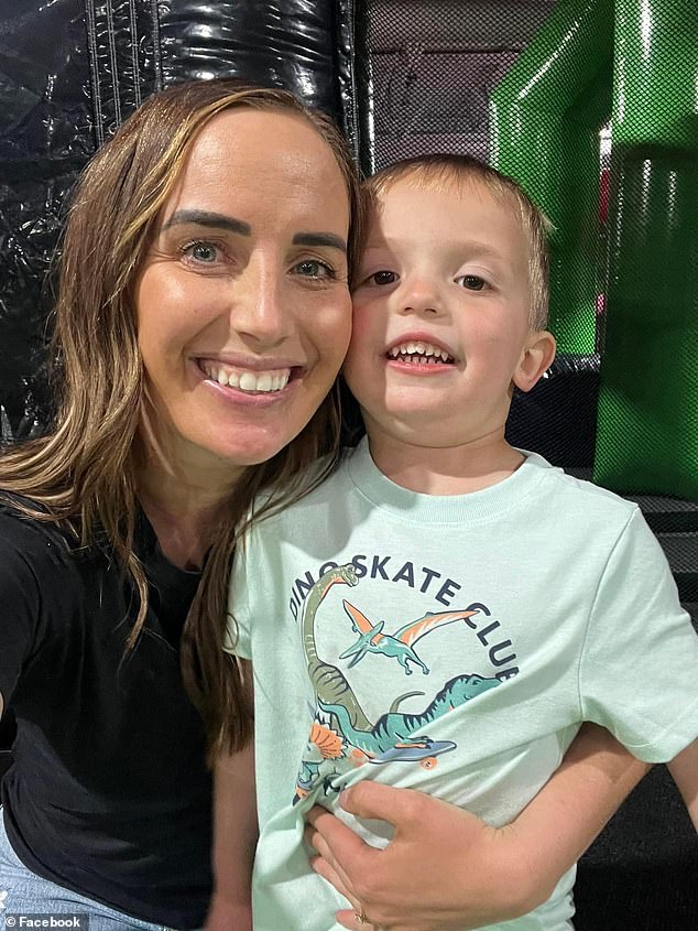 Kallie Wright and her son Levi are seen together in a photo posted by a friend