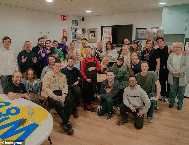 To mark the occasion, she shared a photo with fellow Wiggles members Tsehay Hawkins, John Pearce and long-time member Anthony Field, as well as members of the production team.