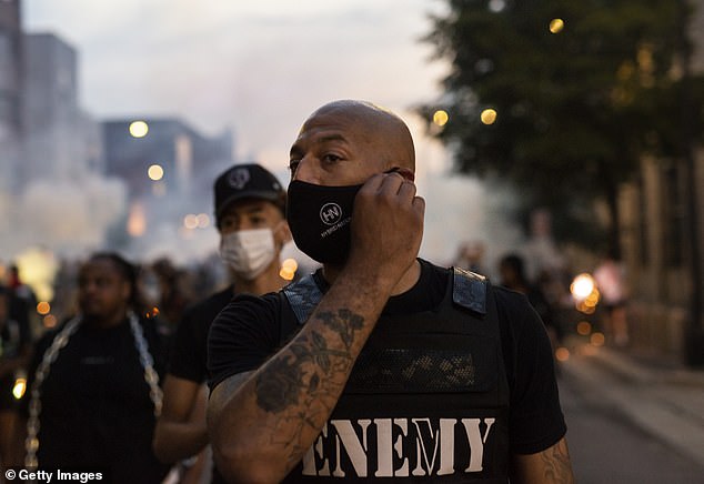 Royce White participates in the Fourth Black Downtown Protest on July 4, 2020 in Minneapolis