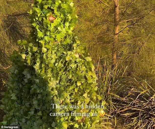 The man was wearing a ghillie suit (pictured), used by soldiers, wildlife photographers and hunters.