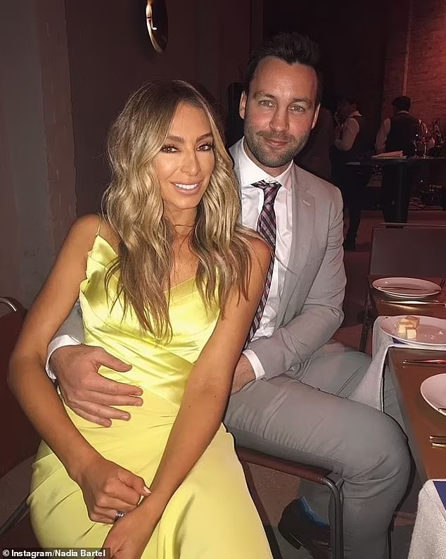 Nadia shares her children Aston, seven, and Henley, four, with her ex-AFL star husband Jimmy Bartel (right), to whom she was married from 2014 to 2020.