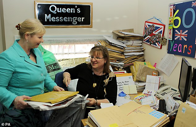 Staff review letters sent to Queen Elizabeth II after her Diamond Jubilee in 2012