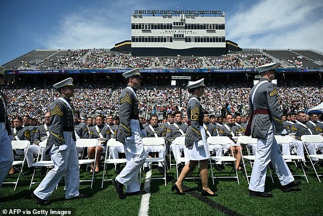 During the ceremony, Biden told the crowd of graduates that he had been 